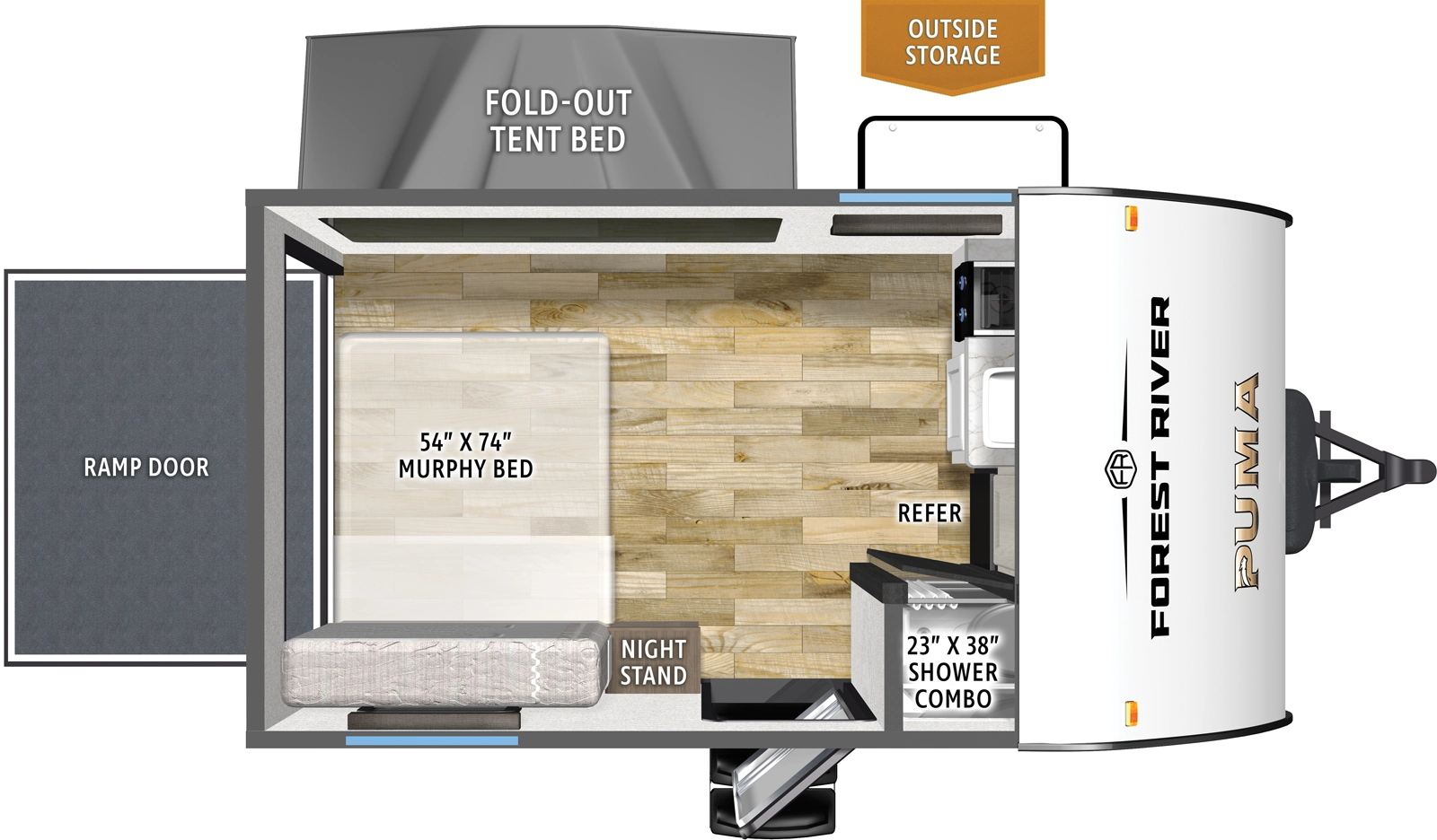 Puma Camping Edition 141THCE Floorplan